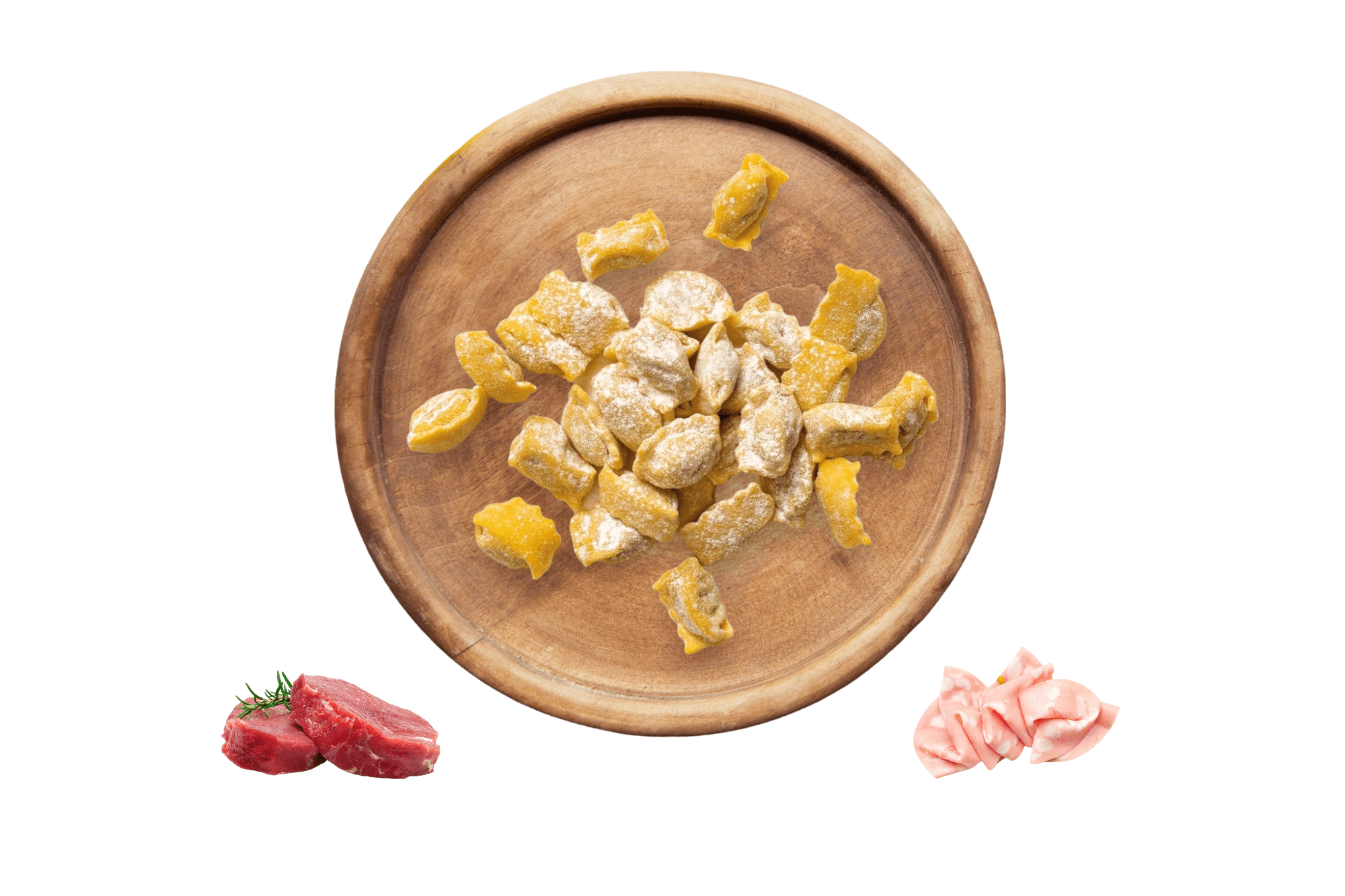 Plin di pasta fresca ripieni di carne